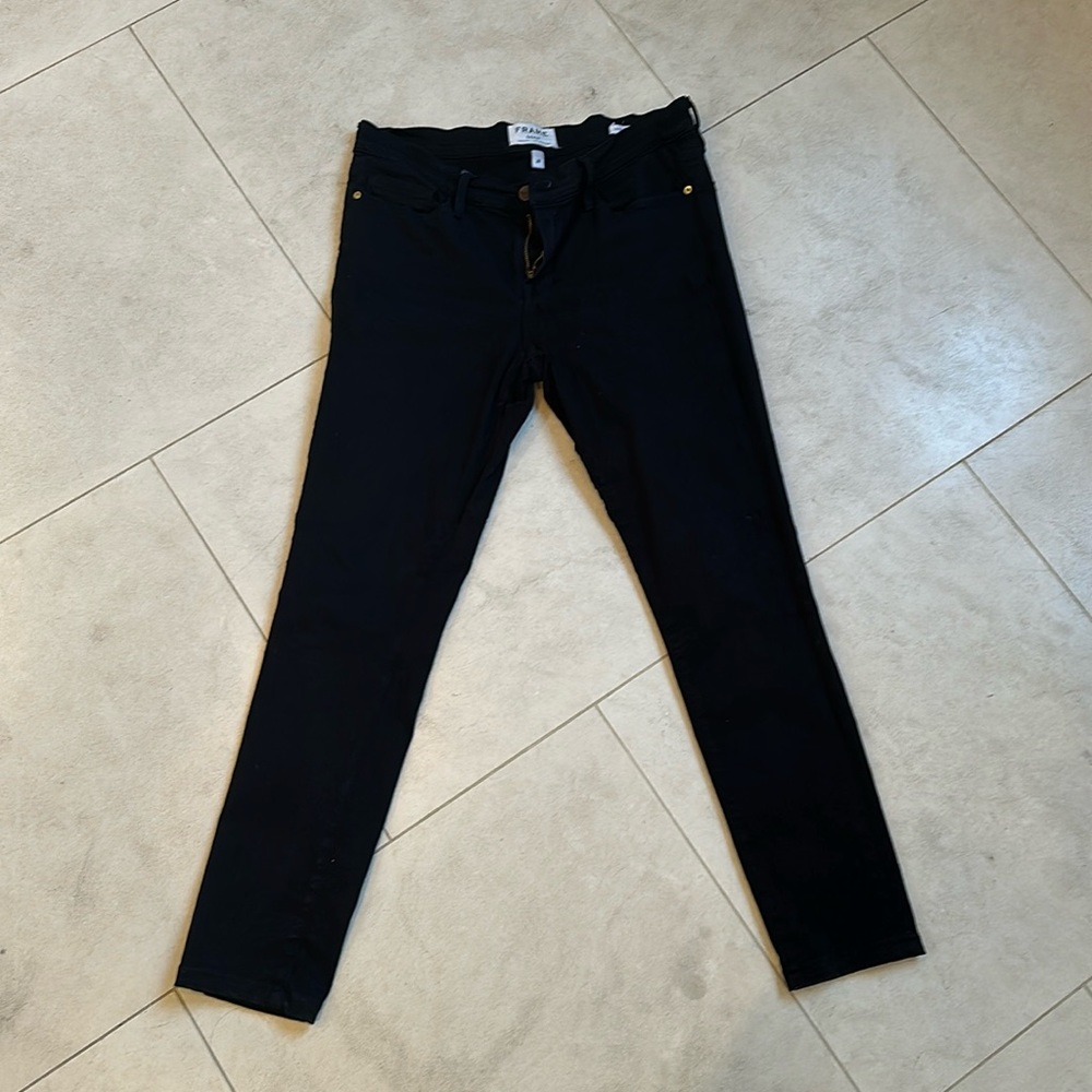 Frame Le Skinny Black Jeans
